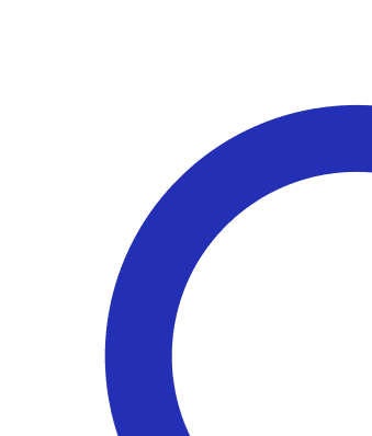 Abstract blue background with overlapping circular shapes.